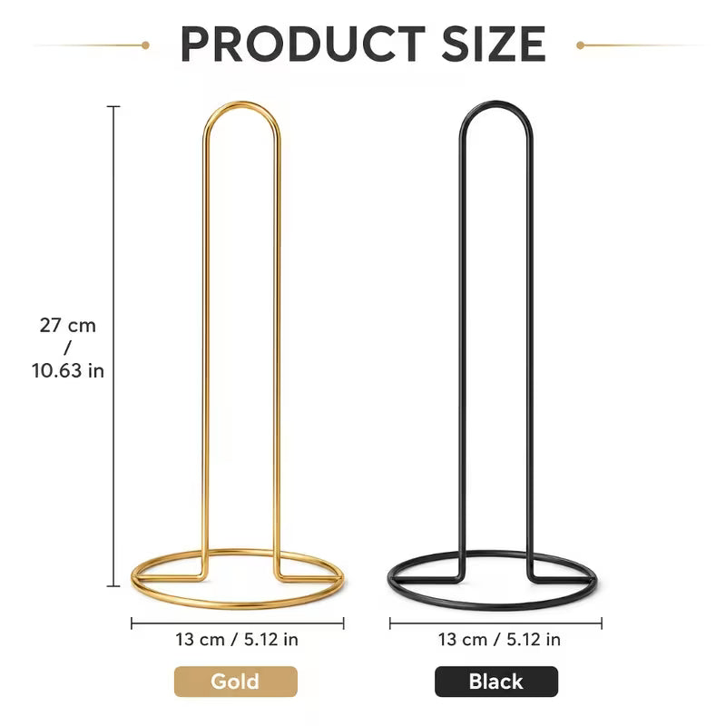 1pc/3 Colors Available Easy Wrought Iron Vertical Tissue Holder Household Kitchen Dining Table
