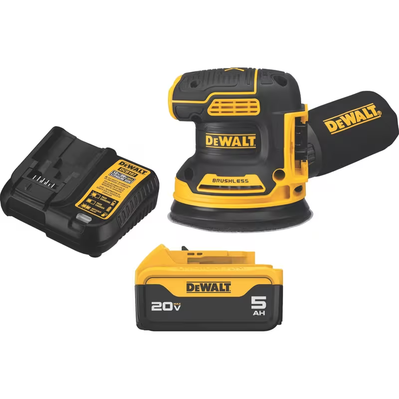 DEWALT 20V MAX Random Orbital Sander Kit (DCW210P1)