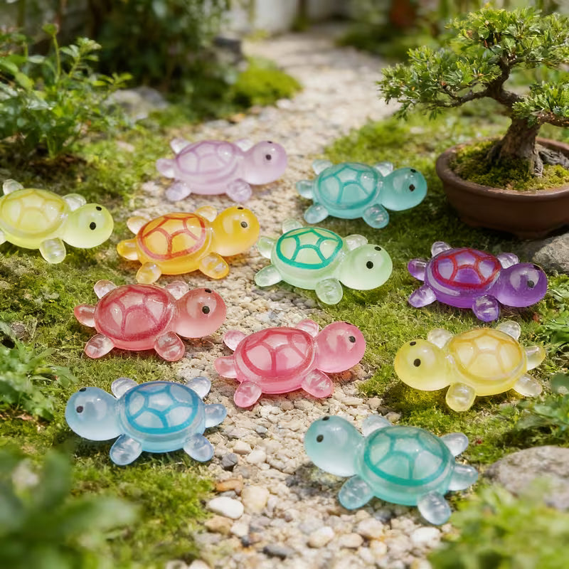 35/70pcs, 23Mm Color 3D Magical Night-Lighting Little Turtle, Suitable for All Seasons
