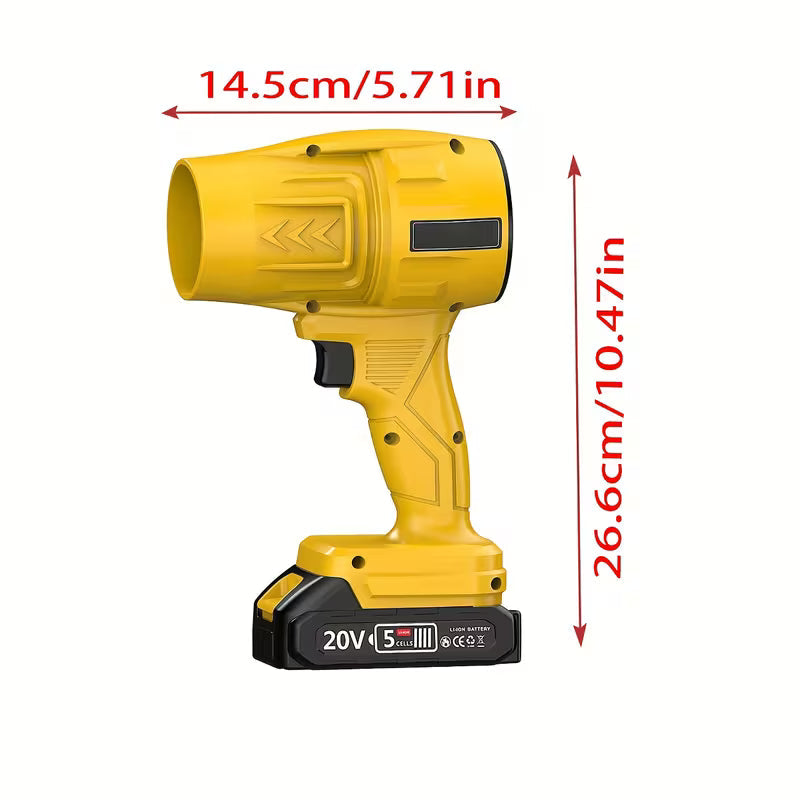2*2.0/4.0AH High-Power Cordless Leaf Blower - 60000 RPM, Cordless Lawn Cleaning Blower