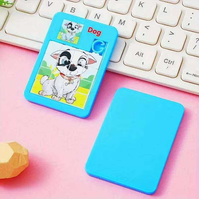 12-Piece Cute Animals Cartoon Jigsaw Puzzle Toys Birthday Party Gifts