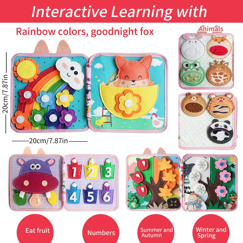 Busy Book for 1-3 Year Olds Felt