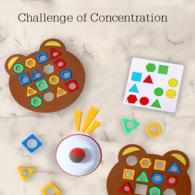 64-Piece Geometric Shape Matching Game