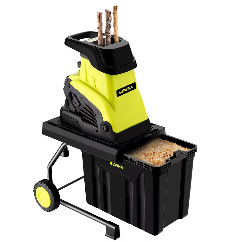 Wood Chipper, 1800W High Power Garden Branch Shredder, Wood