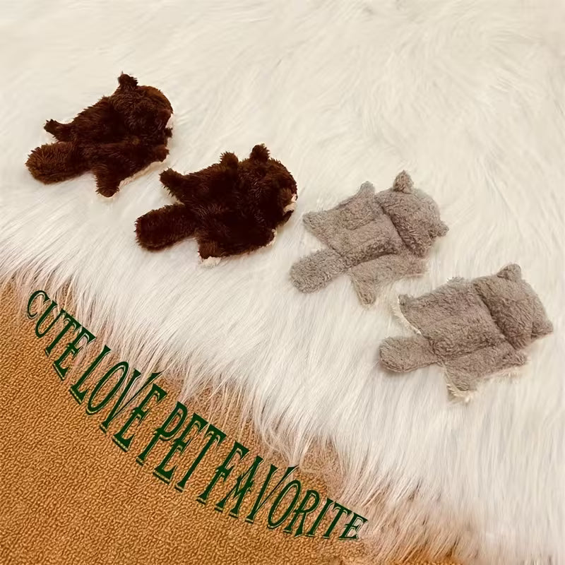 1/2pcs Small Size Dog Toys, Pet Dog Plush Vocal Toy Set