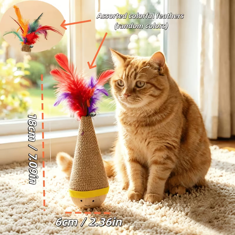 Fun Cat Toy - The Ultimate Self-Entertainment Companion., Random Color