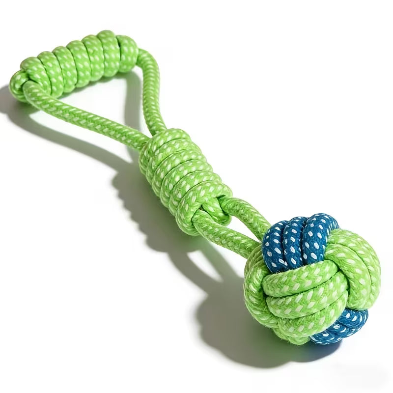 Dog Rope Knot Toy, Interactive Chew Rope Ball