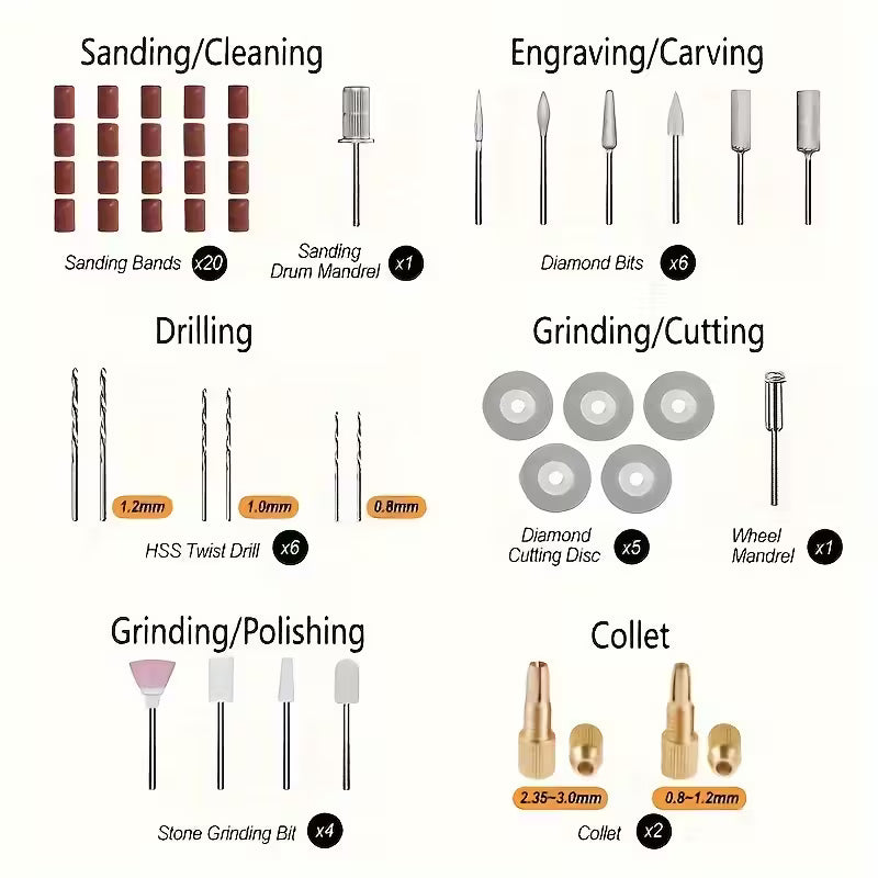 Lightweight Handheld Craft Tool, Cutting, Grinding, Carving, Polishing