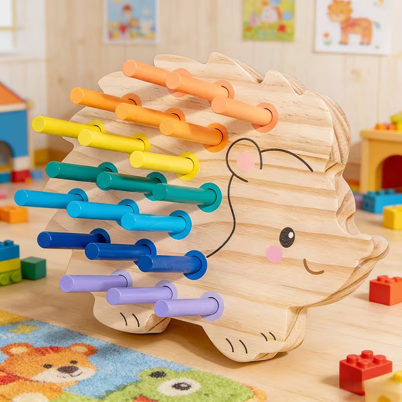 Pip the Colorful Hedgehog Wooden