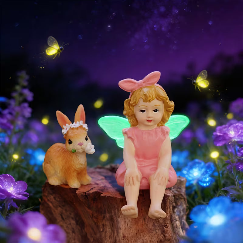 2pcs Creative Fluorescent Wings for Girls and Rabbits
