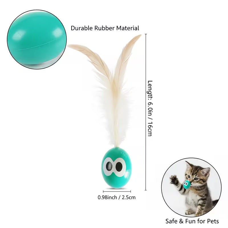 For Kittens & Indoor Cats - High-Bouncing Chase Set, Plastic