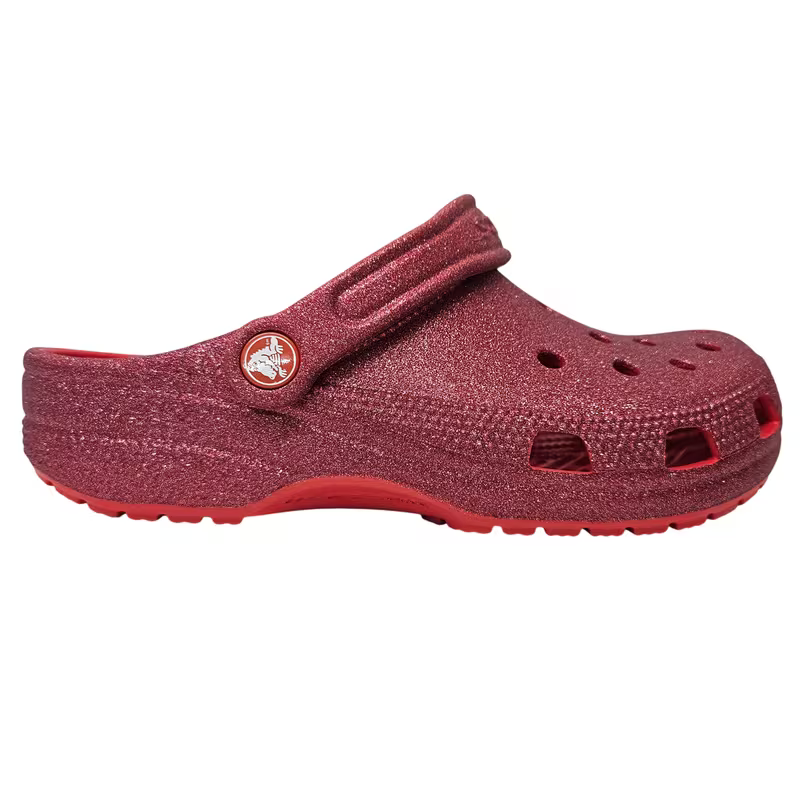 Crocs Classic Glitter Clog Red Women's 205942-6ZR