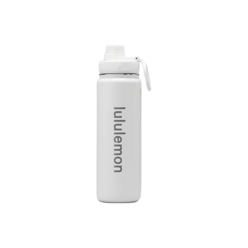 Lululemon Thermal Mug - White, 710ml - Back to Life: Outdoor Portable, Car Use, Sports Wear