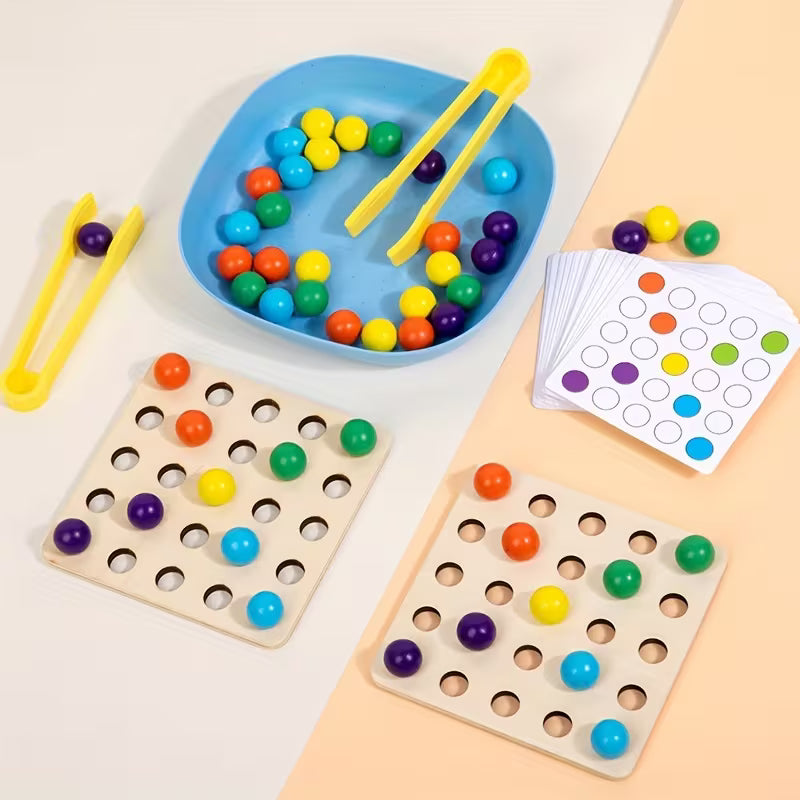 Dual Player Bead Game Wooden