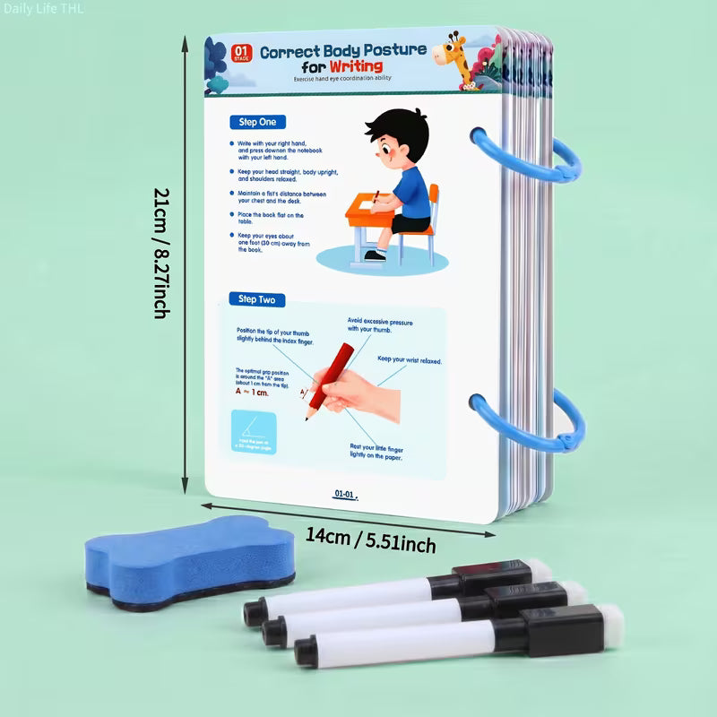 Kids Reusable Pen Control Training Activity Set