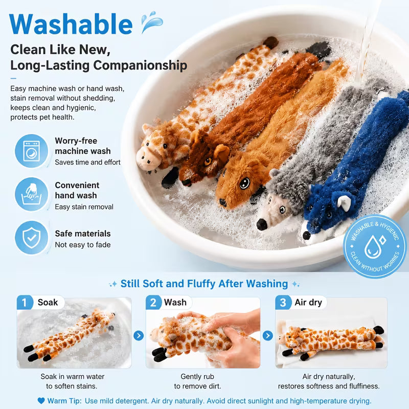Durable Dog Toys, Squeaky Puppy Toys Tough Dog Squeaky Toys Set
