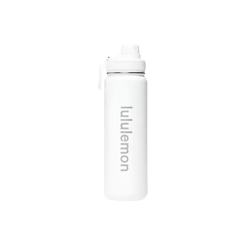 Lululemon Thermal Mug - White, 710ml - Back to Life: Outdoor Portable, Car Use, Sports Wear