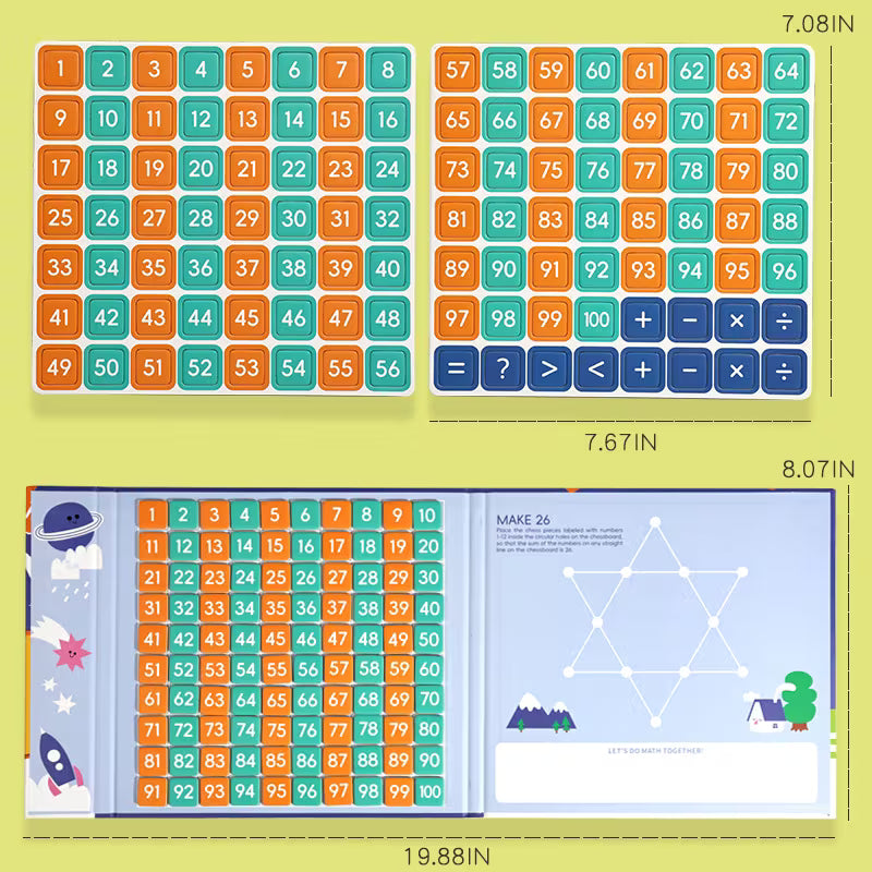 Magnetic Number Puzzle for Math Enlightenment
