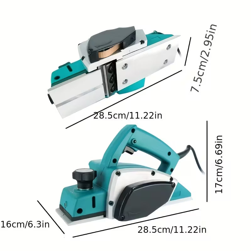 110V Ampere Electric Hand Wood Planer Hand Planers Woodworking Tool Corded Electric Handheld