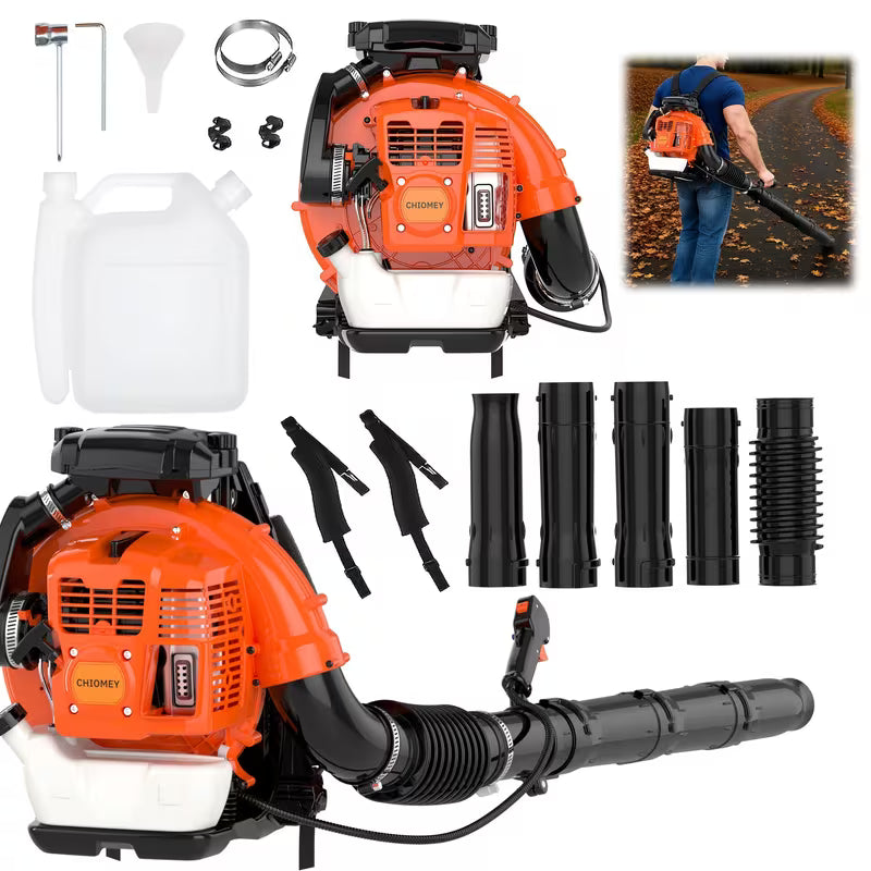 63/80cc Gasoline-Powered Backpack Blower: A High-performance