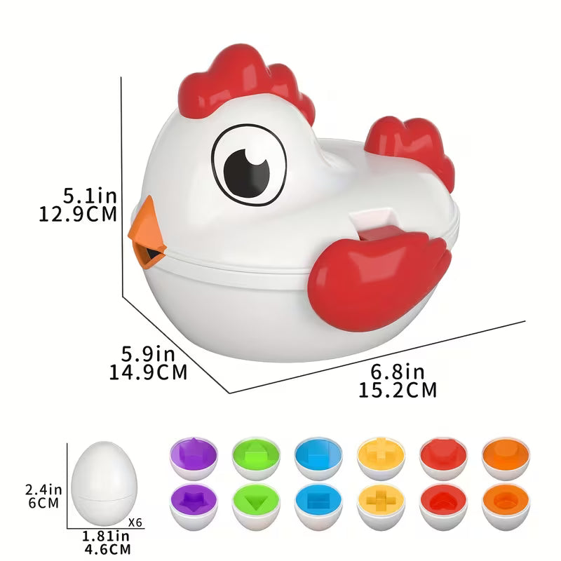 BABY HOME Toddler Chicken Easter Eggs Toys
