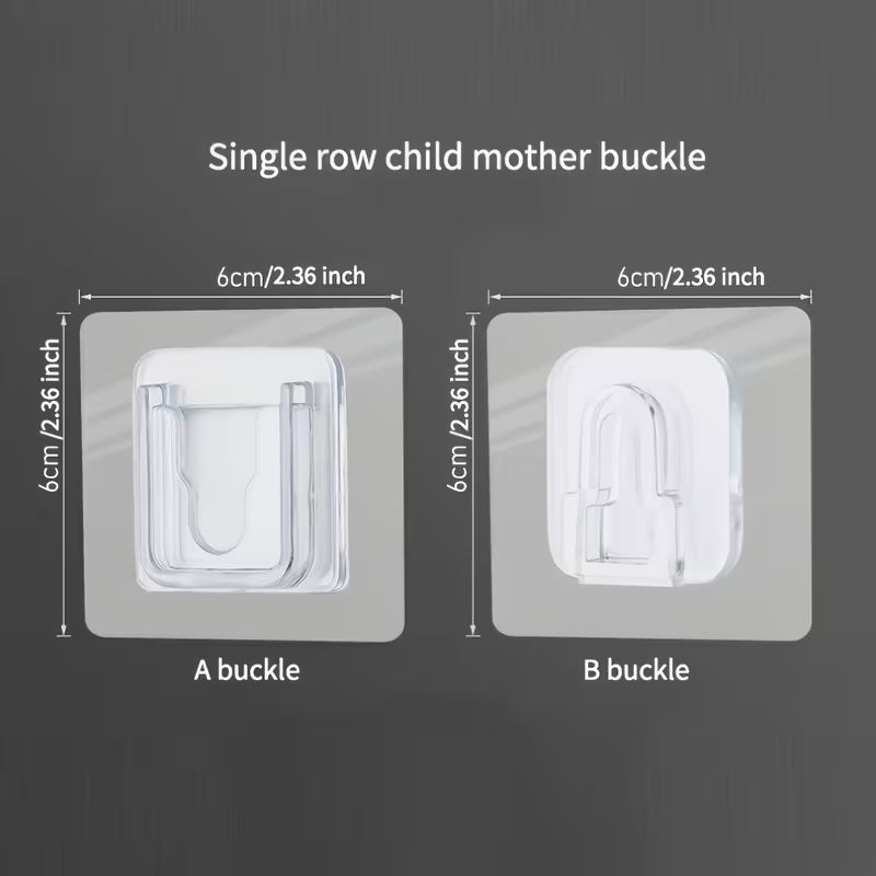 No Drill Adhesive Wall Hooks - Waterproof Strong Adhesive Suitable for Router, Picture Frames