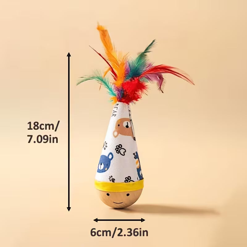 Tumbler Cat Teaser Toy, Random Color