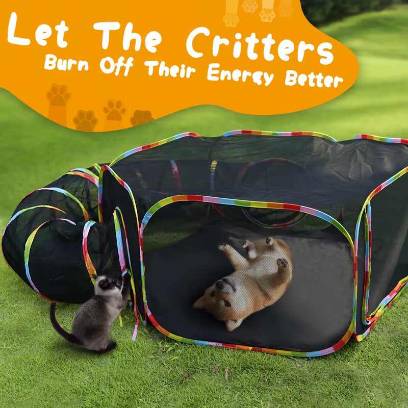 Portable Cat Haven Cat Tunnel Spacious Outdoor Enclosure