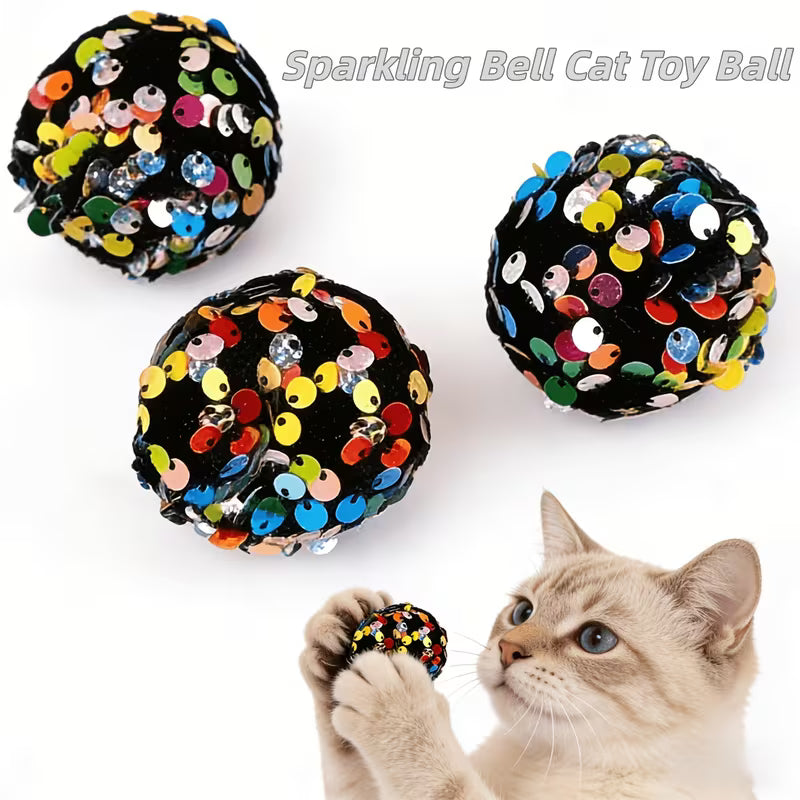 3pcs Macaron Colored Spherical Cat Toy, Scratch-Resistant Cat Set