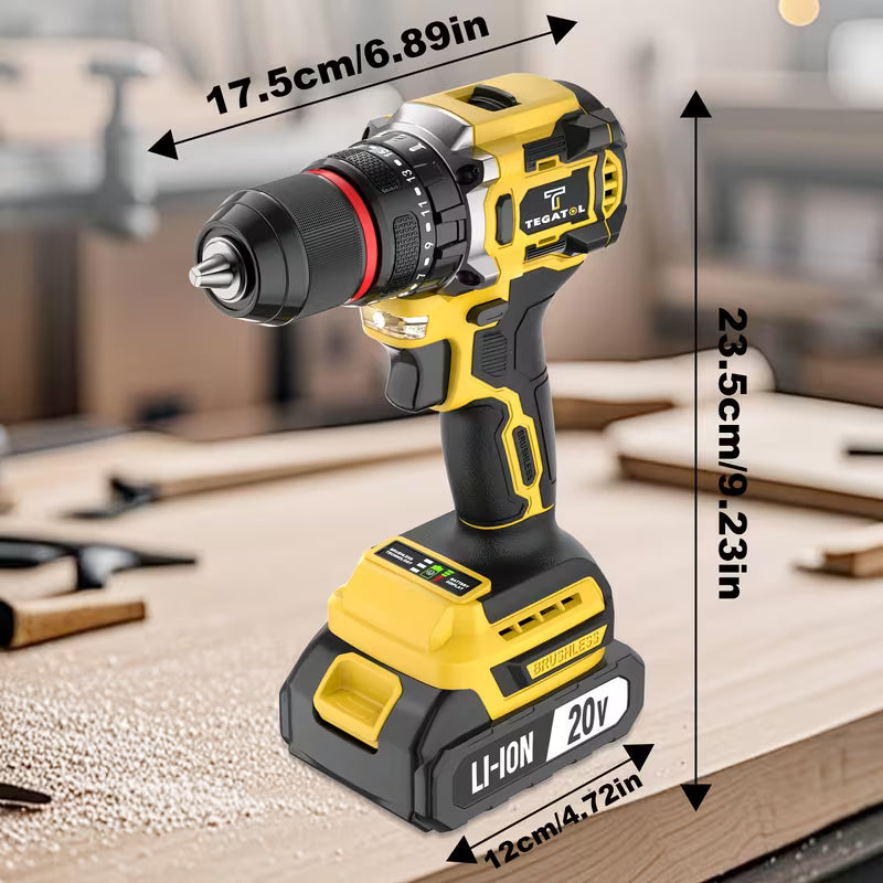20V Multifunctional Cordless Brushless Drilling Machine Set