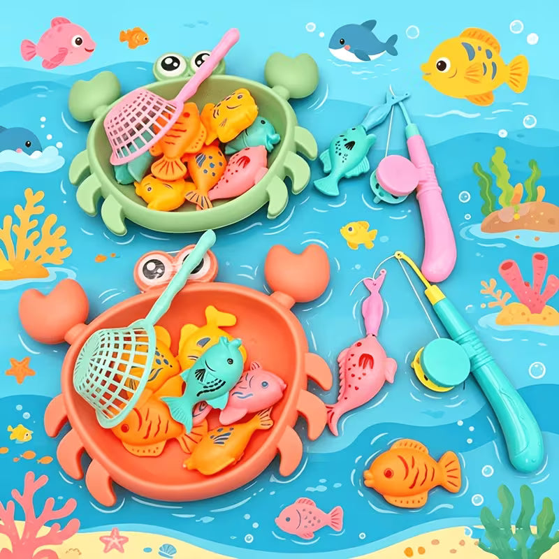 Kids' Summer Crab Fishing Magnetic Toy Set