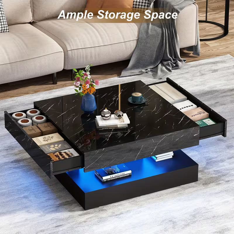 33.9" LED Coffee Table