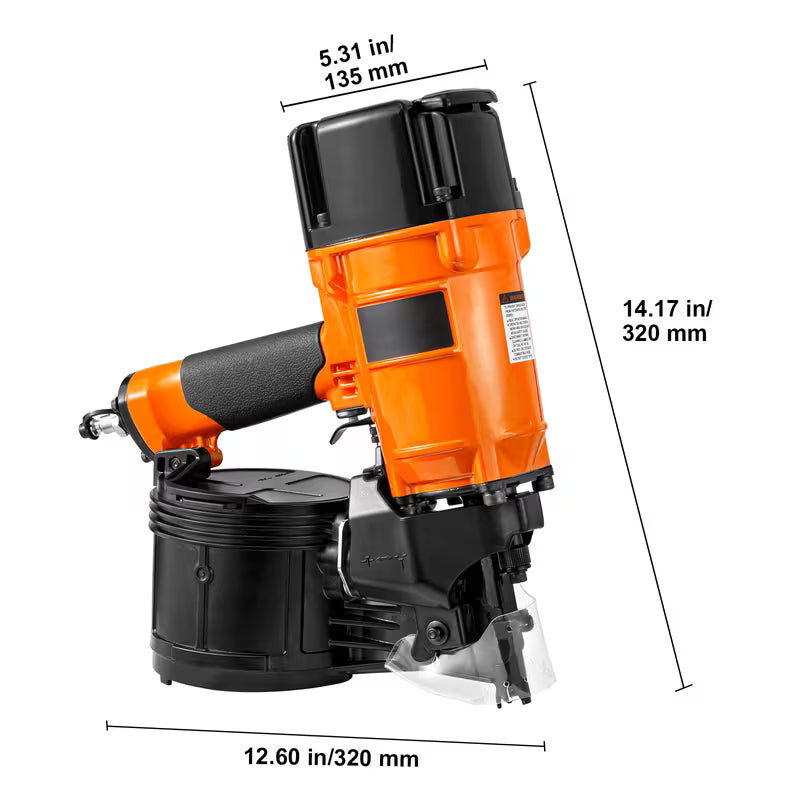 VEVOR MCN55/65/70/83/90 Coil Siding Nailer 1 inch to 2-1/4-inch/1-1/4" to 2-1/2"/1-3/4 to 2-3/4