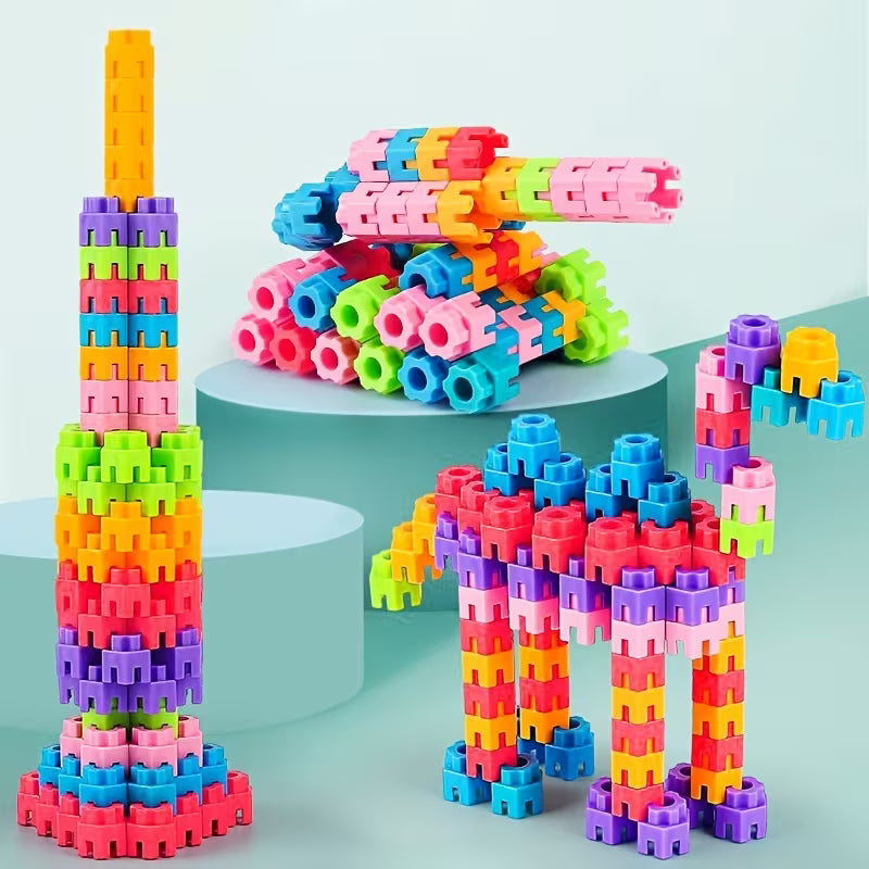 100-Piece/200-Piece/300-Piece Educational Hexagonal Building Blocks
