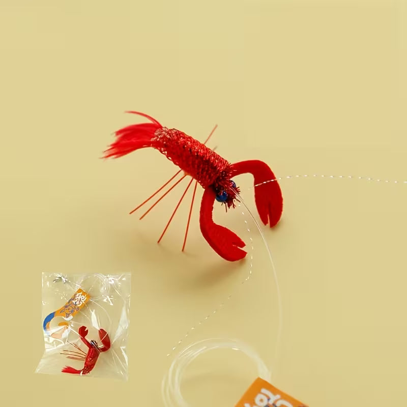 Cat Insect Toys with Bell, Interactive Cat Wand Replacement, Cat Set