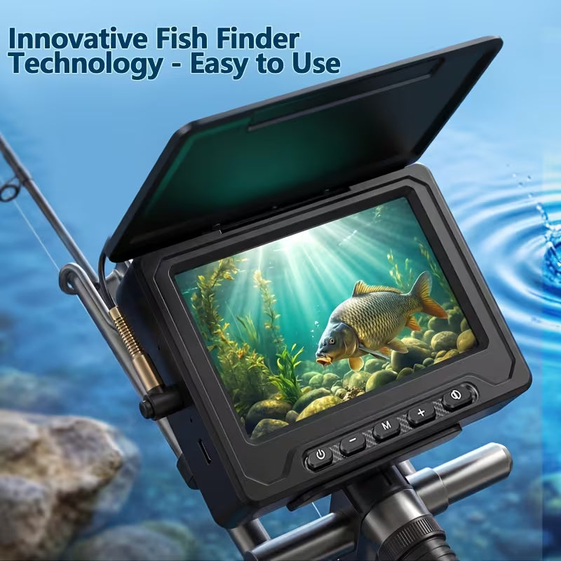 4.3In [30°~150° Angle Fin] Ice Fishing Camera Underwater Portable Fish