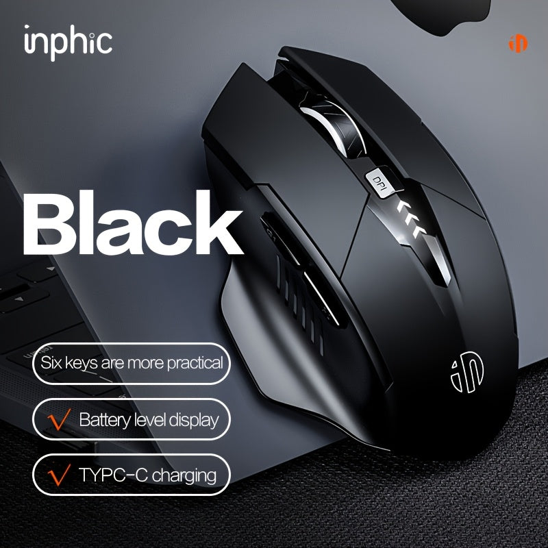 INPHIC F1-2 Wireless Mouse - 2.4G Wireless Portable Mouse