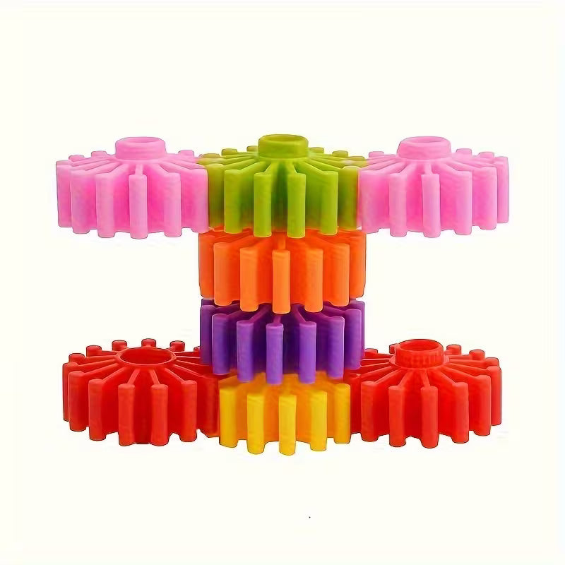 60/80-Piece Gear Assembly Building Blocks