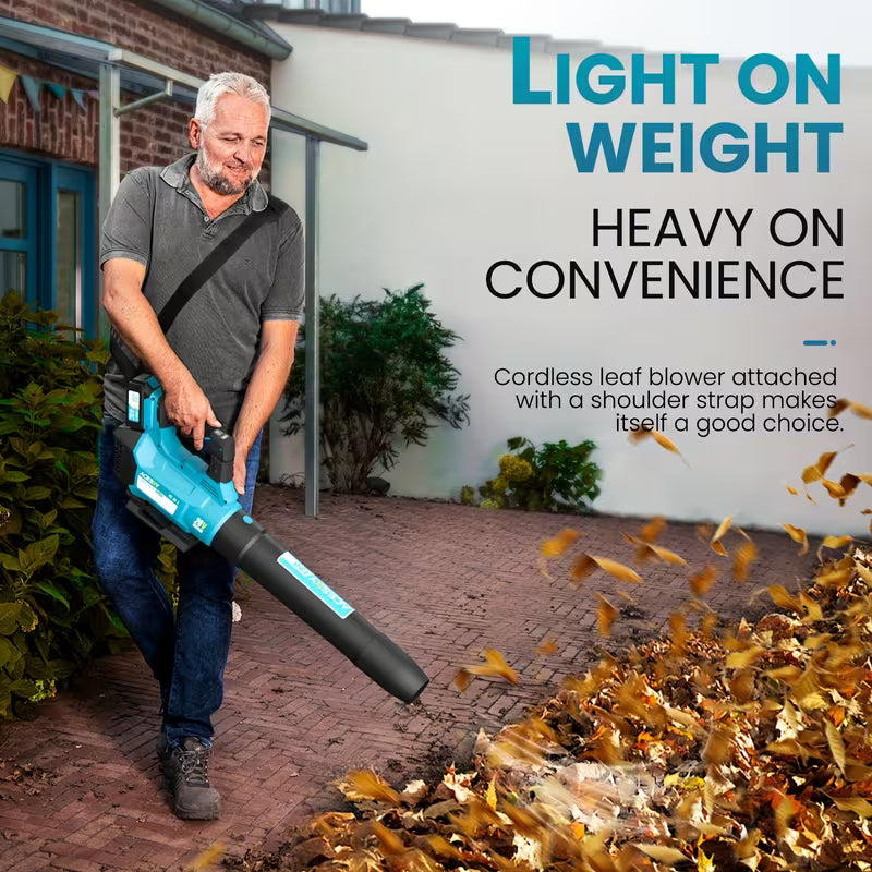 Cordless Leaf Blower, Electric Cordless Leaf Blower, Powered by 2*4.0Ah Batteries