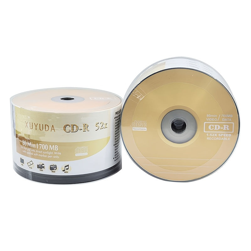 5/10-Pack CD-R Blank Recordable Discs 700MB 80 Minutes 52x Speed