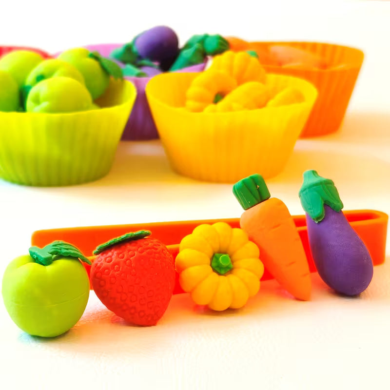 Set of 56-Piece for Sorting and Counting Vegetables