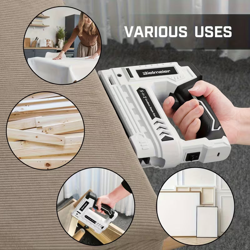 Bielmeier 4V Cordless 5-in-1 Stapler/nailer Kit