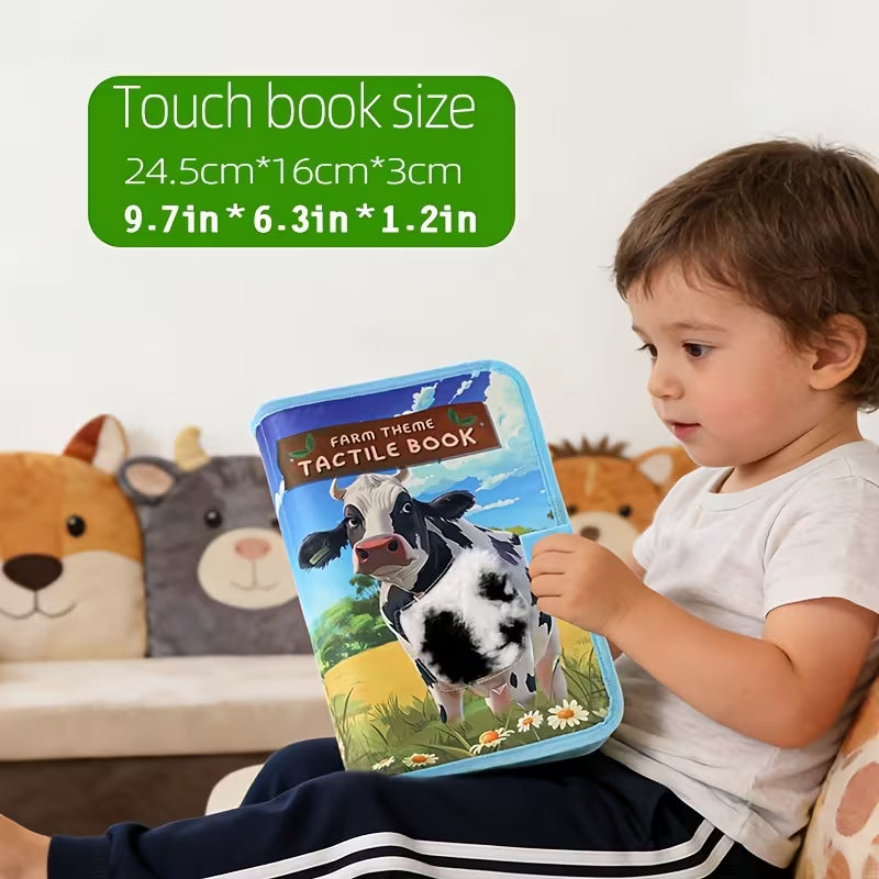 Touch & Feel Book: Farm Animal Sensory Cloth Book with Realistic