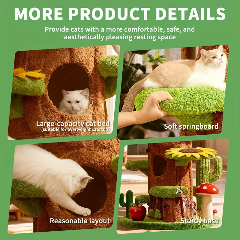 90.5" Enormous Cat Tree Castle