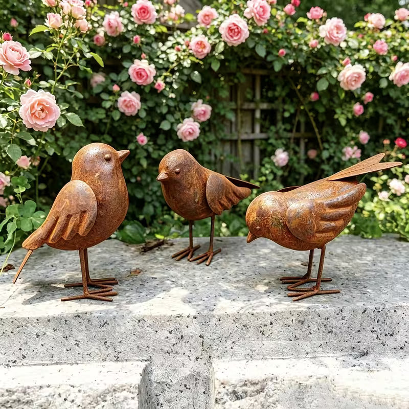 The Set Includes Three Different Poses of Birds, Round And Cute in Shape