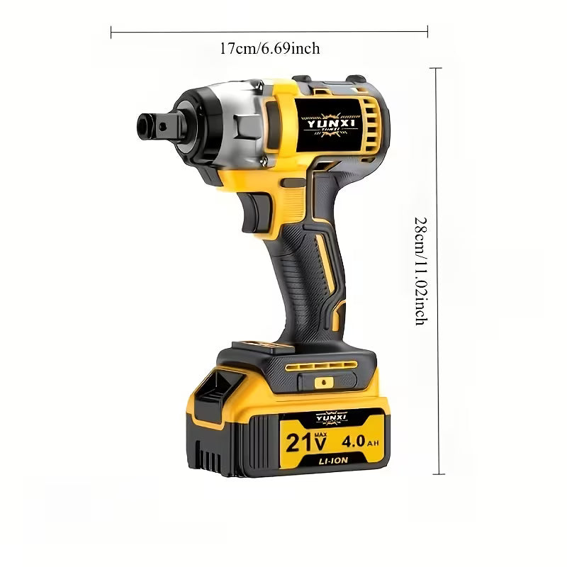 Cordless Impact Wrench - 590Ft-Lbs (800N.M) Brushless 1/2