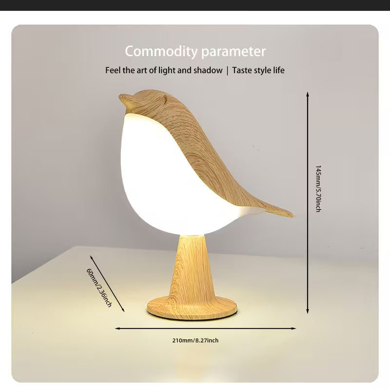 1 Dimmable Touch Bird Table Lamp | Wireless