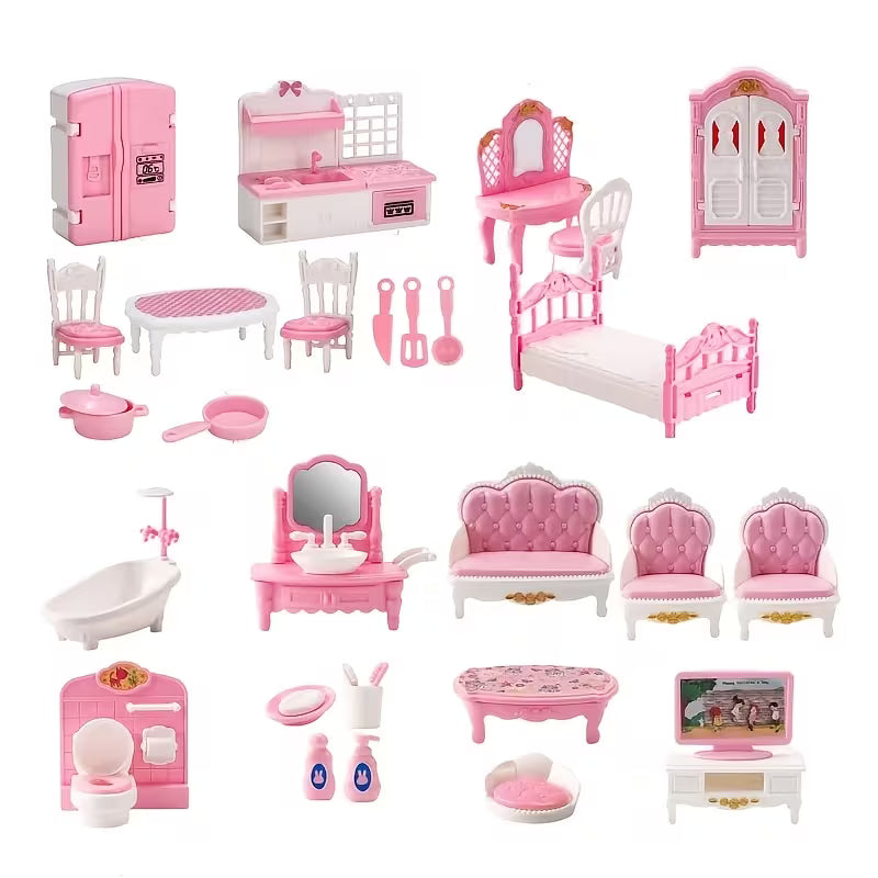 36-Piece Mini Dollhouse Set