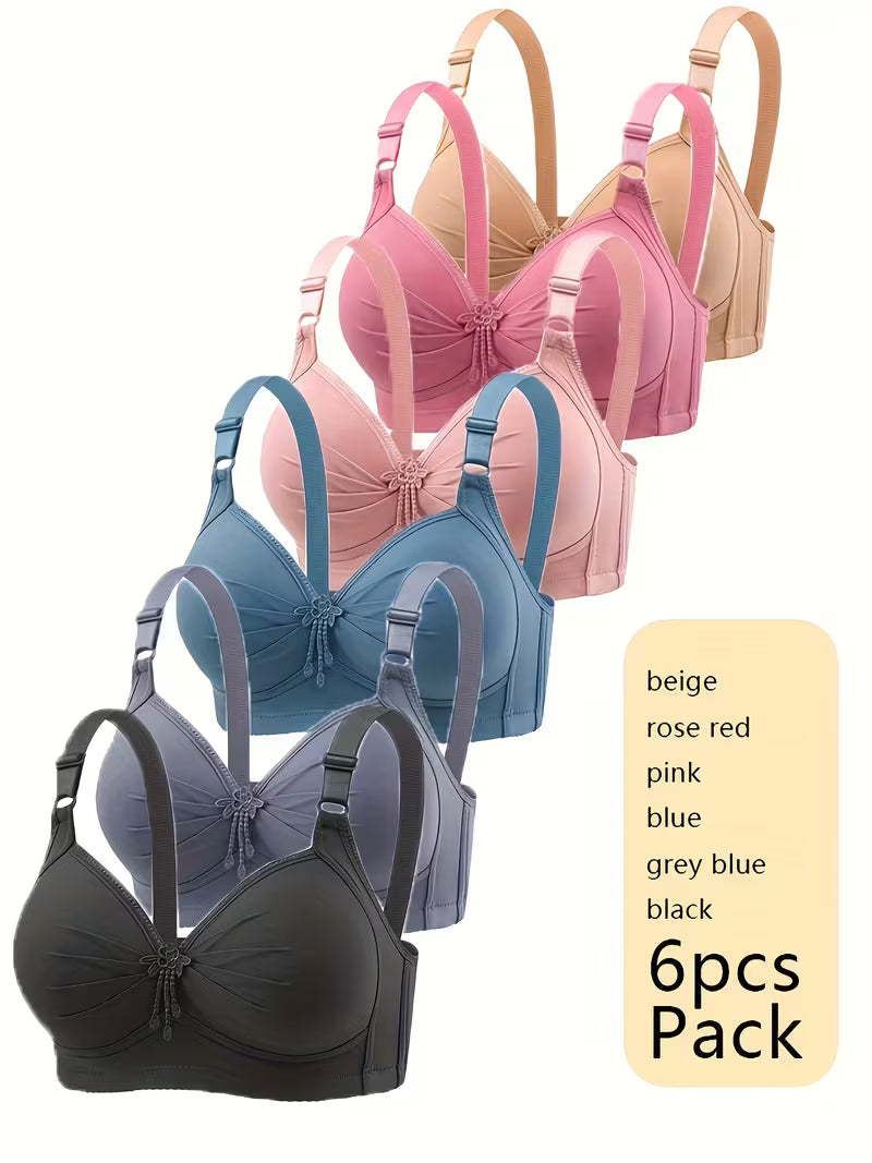 Women'S Sexy Wireless Seamless Push-Up Bra Set |