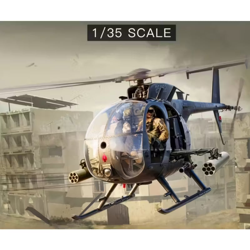Kitty Hawk 50003 1/35 Scale Plastic Model Kit for AH-6J/MH-6J Little